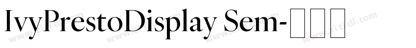 IvyPrestoDisplay Sem字体转换